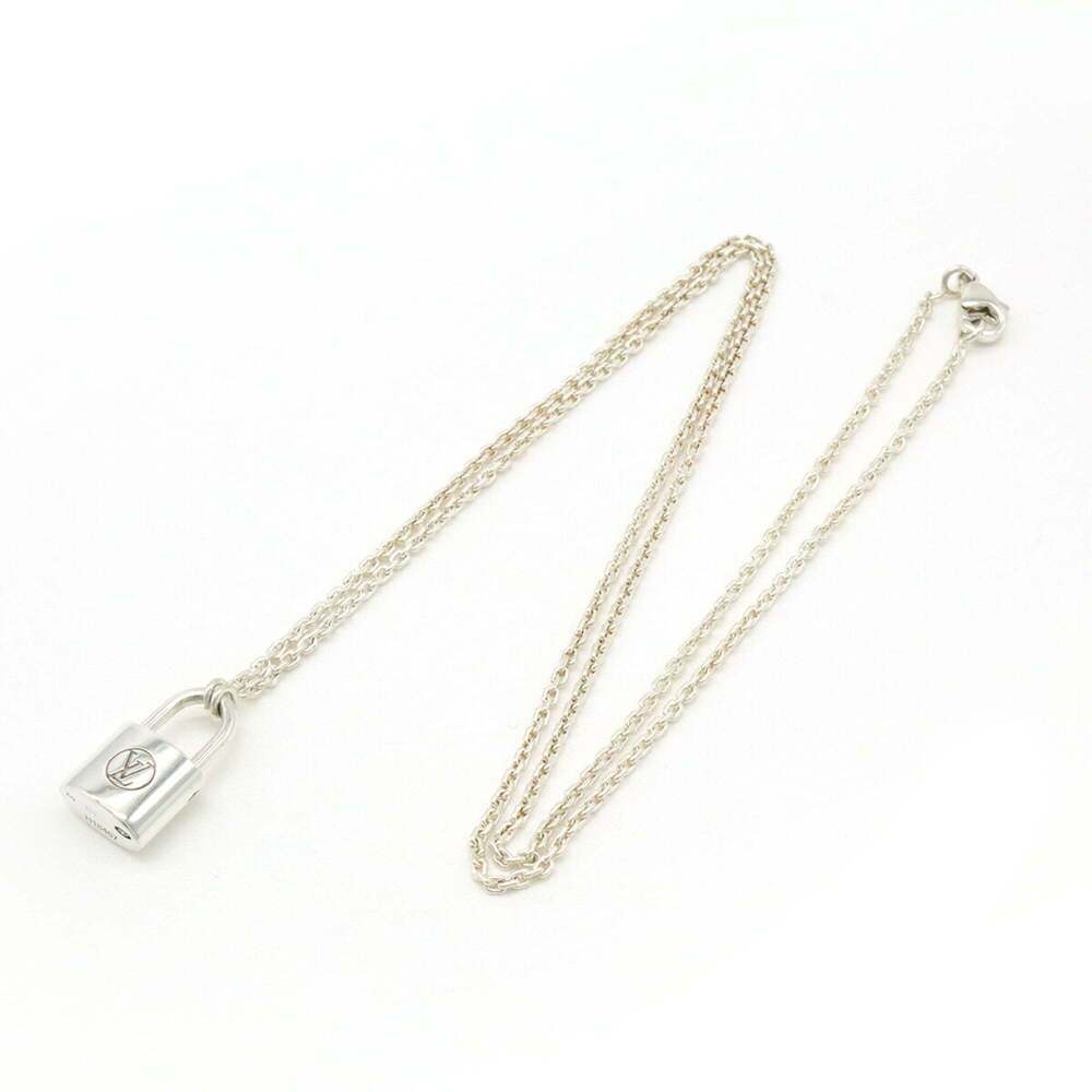 LOUIS VUITTON Silver Lockit Necklace - Picture 3 of 7
